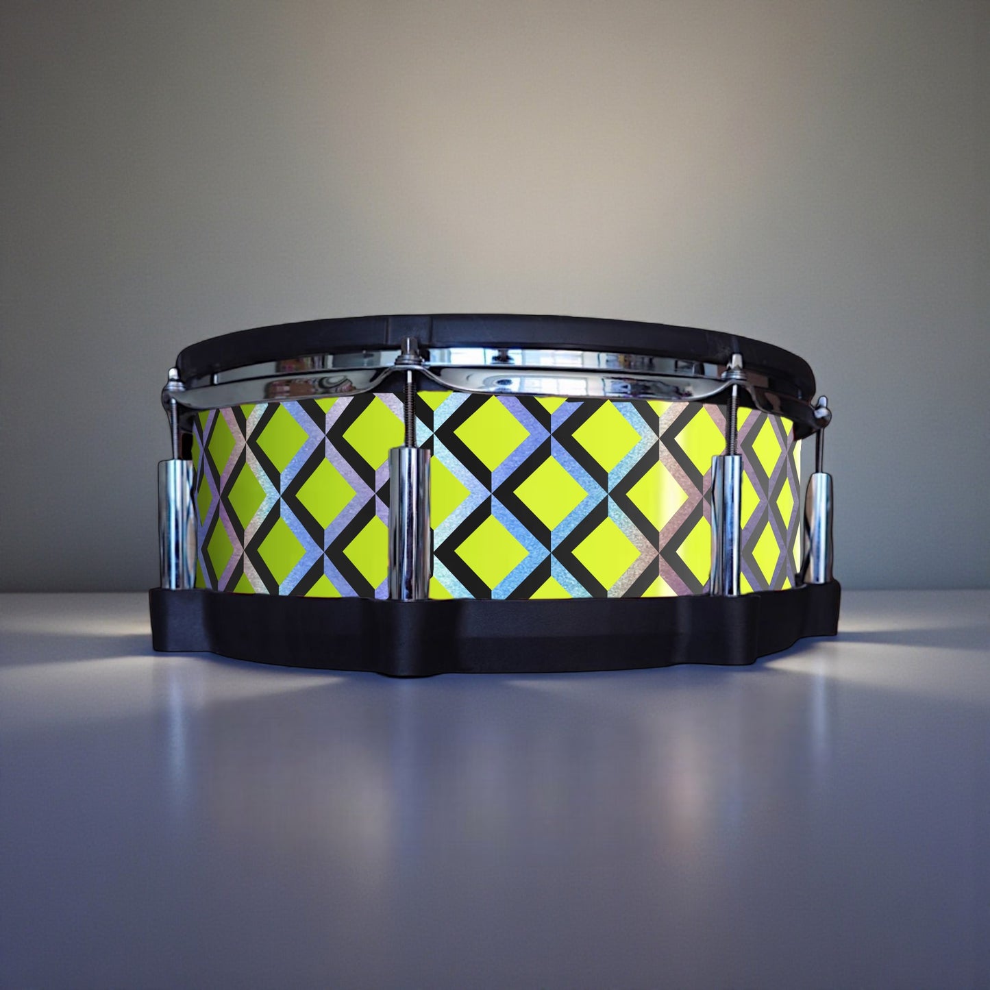 3D Tile Drum Wrap (Black Base)
