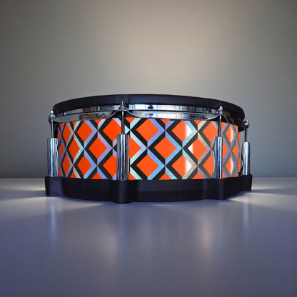 3D Tile Drum Wrap (Black Base)