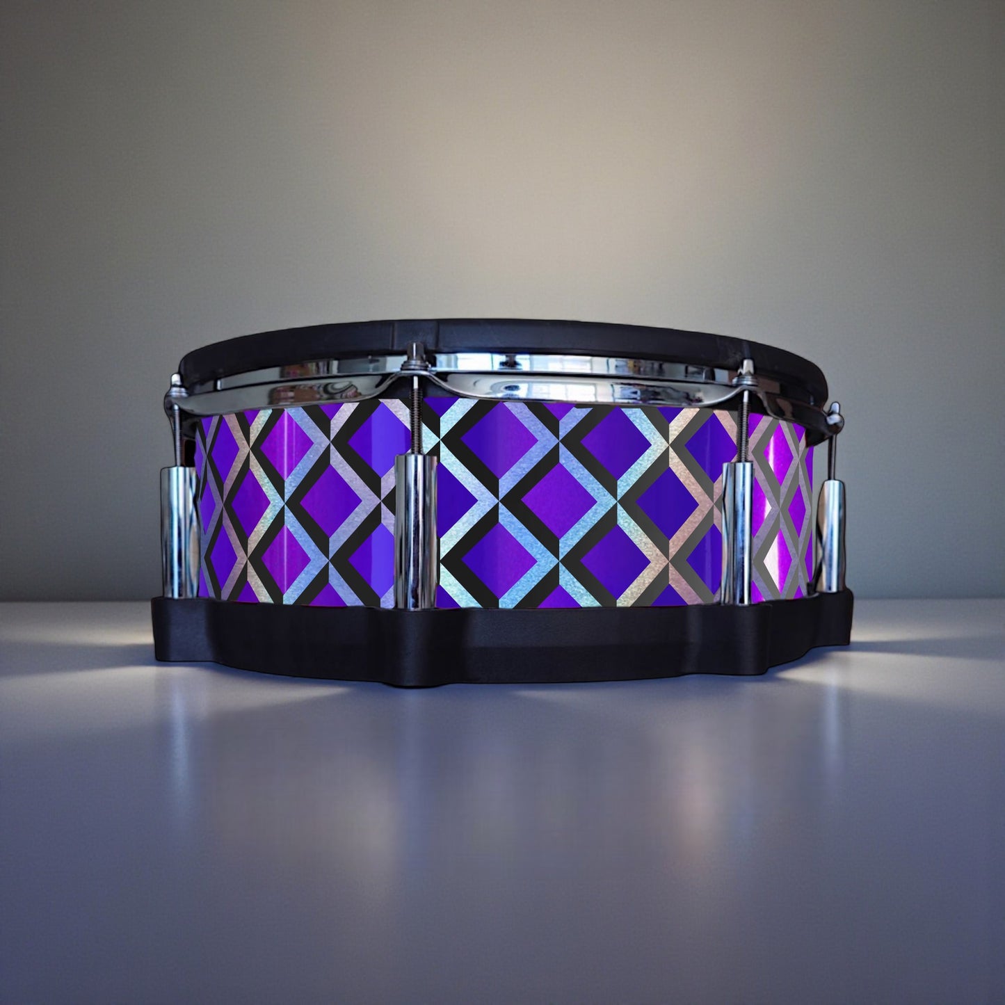 3D Tile Drum Wrap (Black Base)