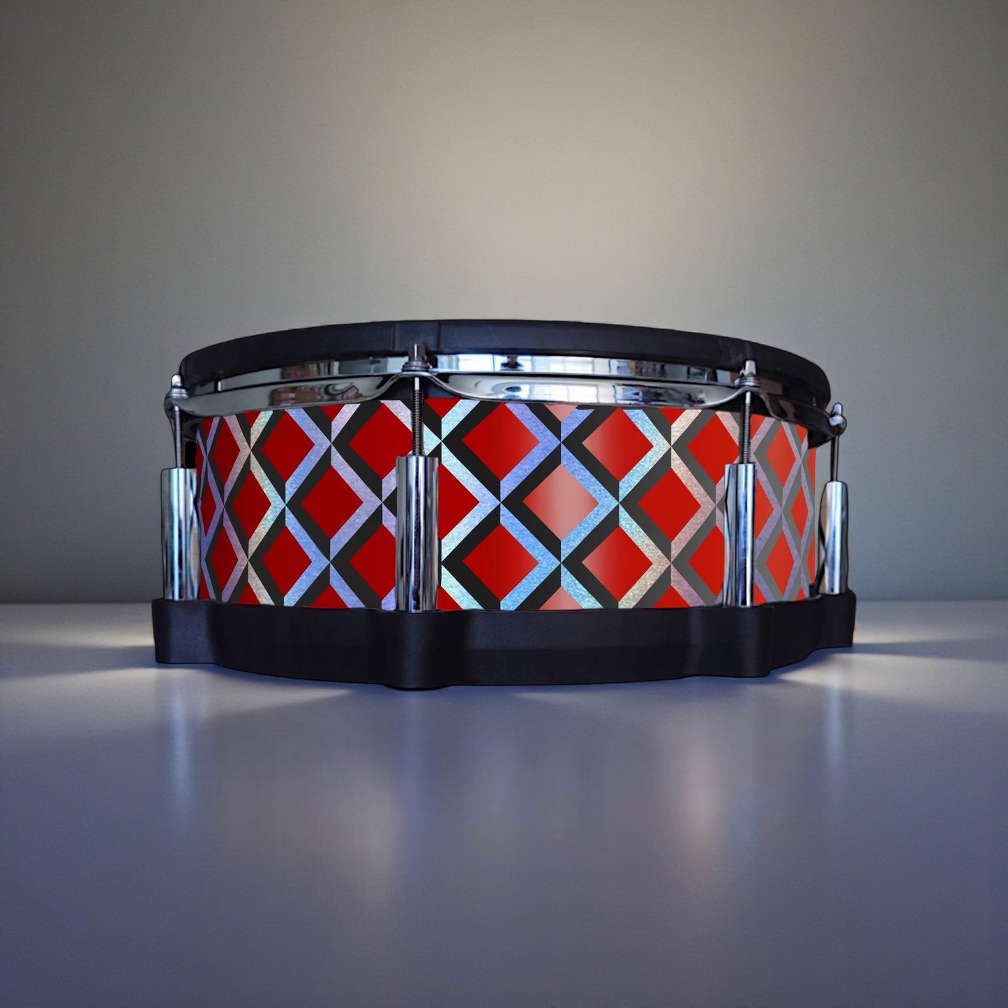 3D Tile Drum Wrap (Black Base)