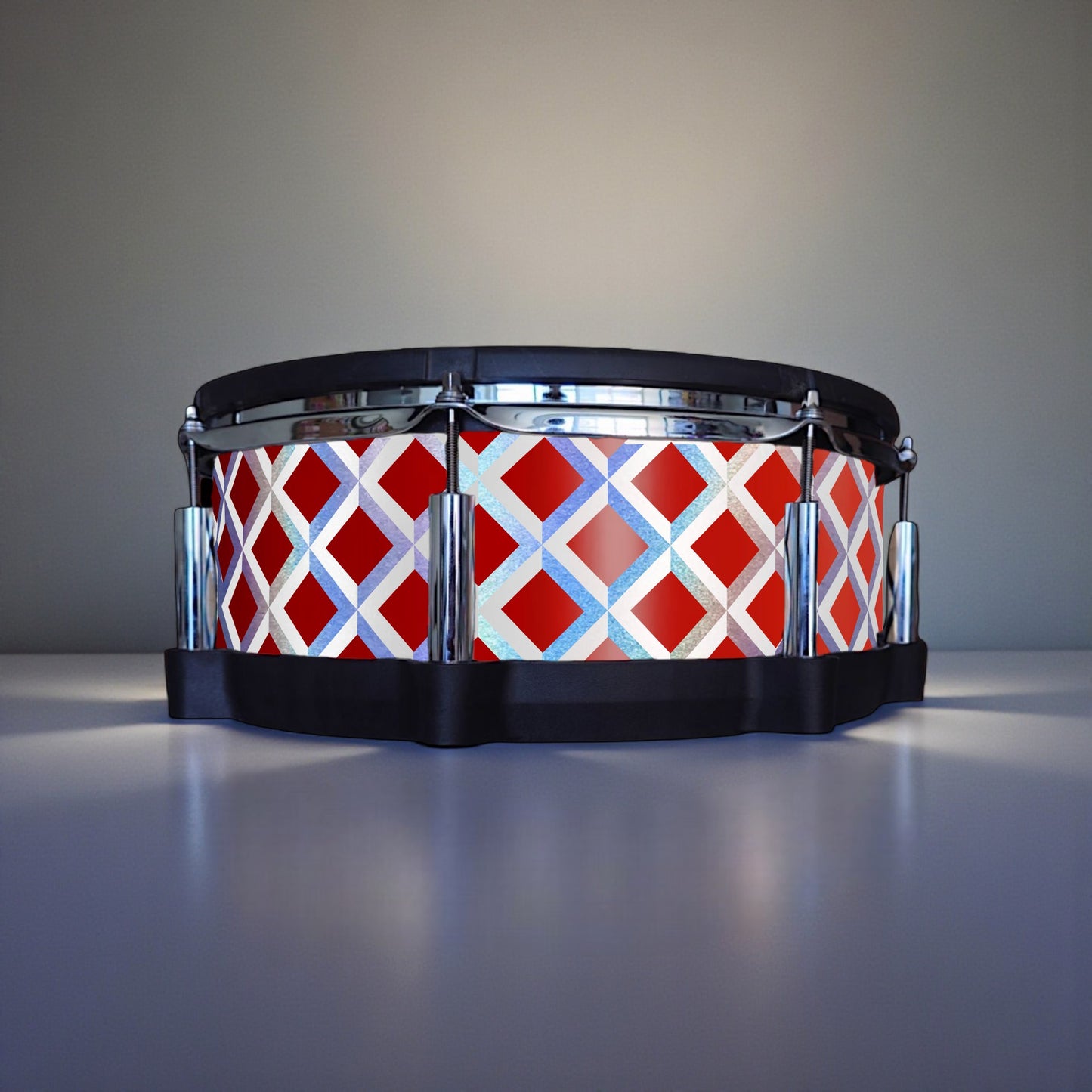 3D Tile Drum Wrap (White Base)