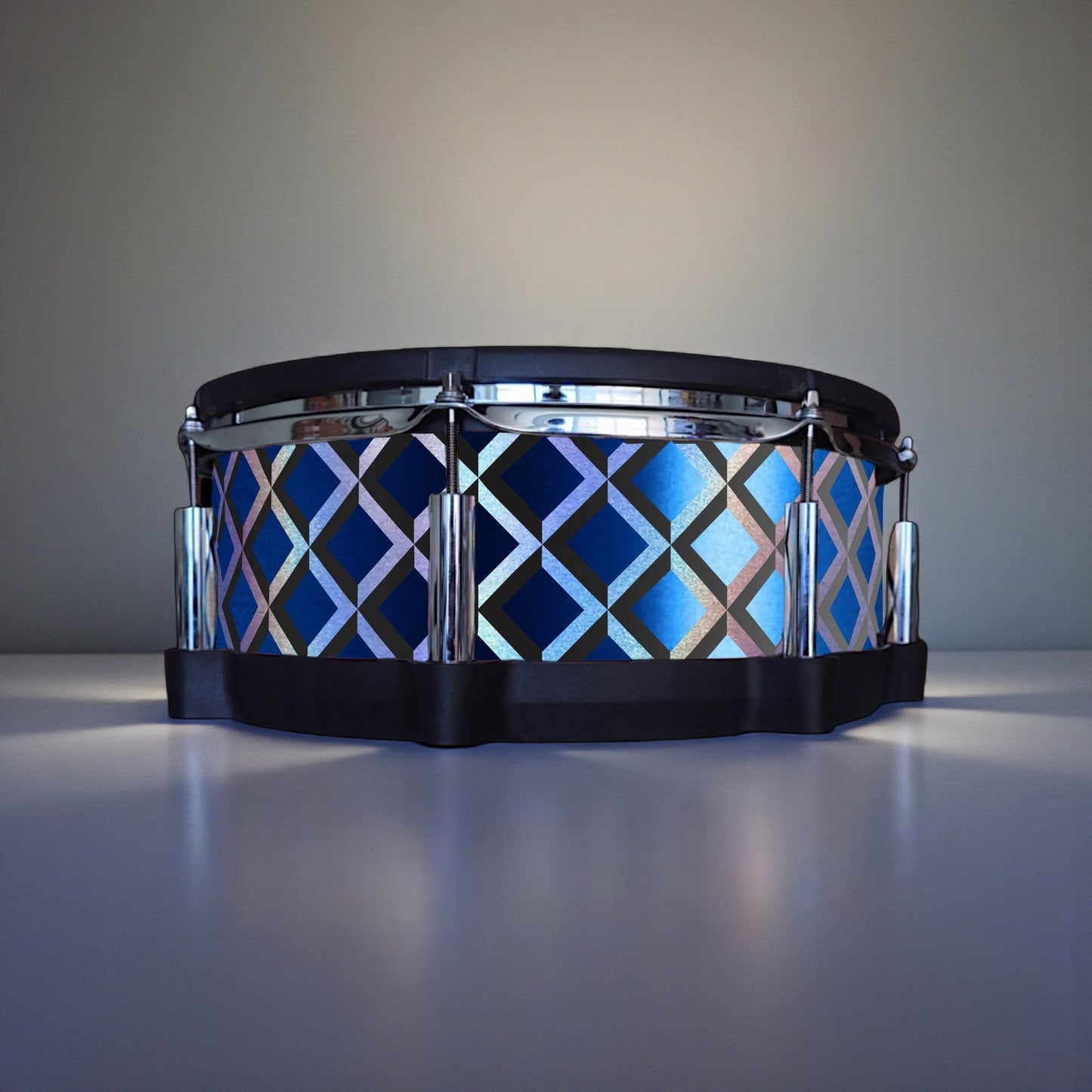 3D Tile Drum Wrap (Black Base)