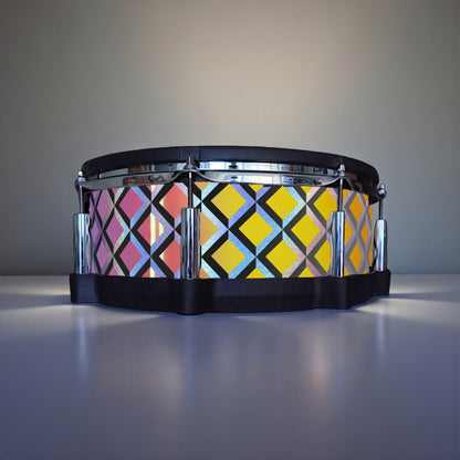 3D Tile Drum Wrap (Black Base)