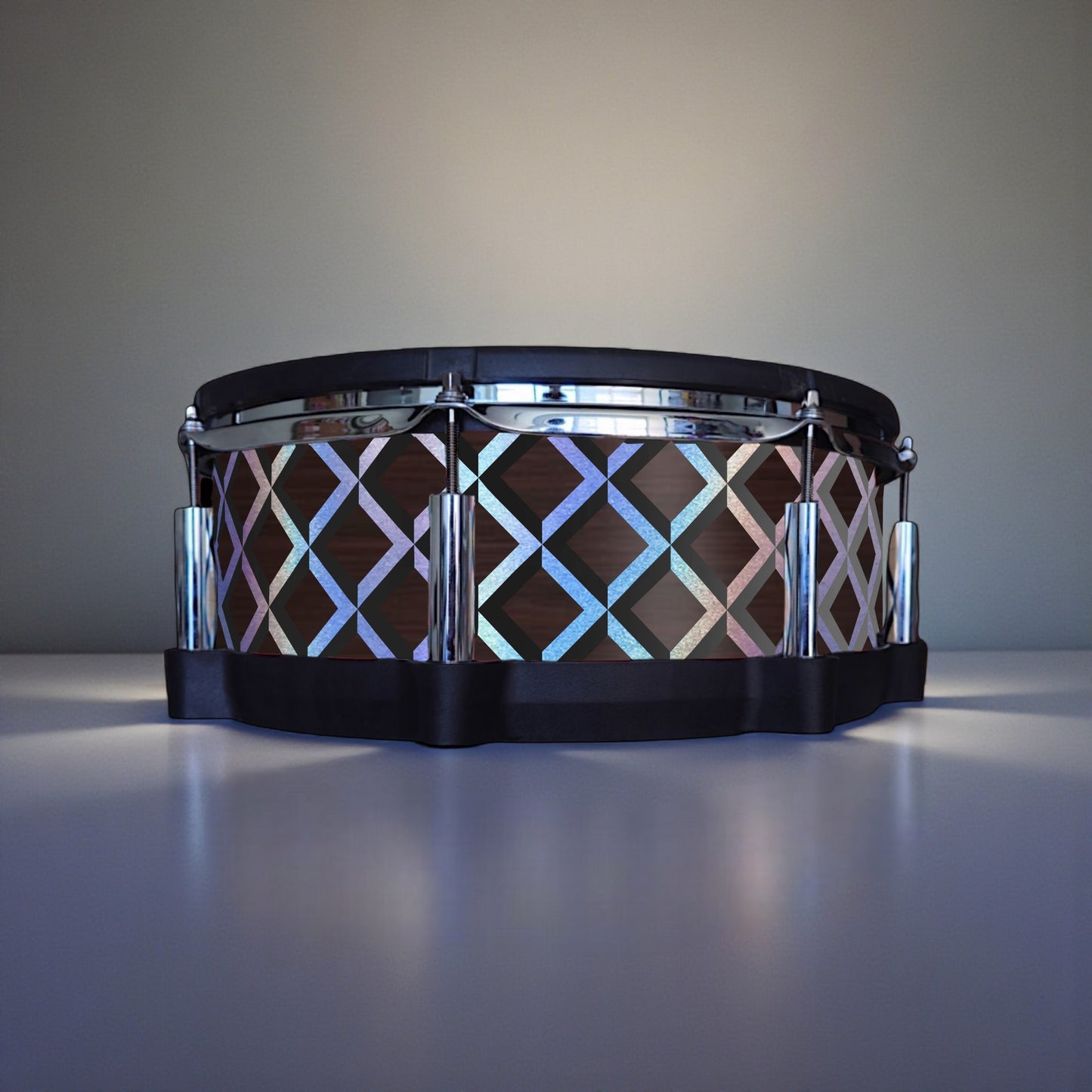 3D Tile Drum Wrap (Black Base)