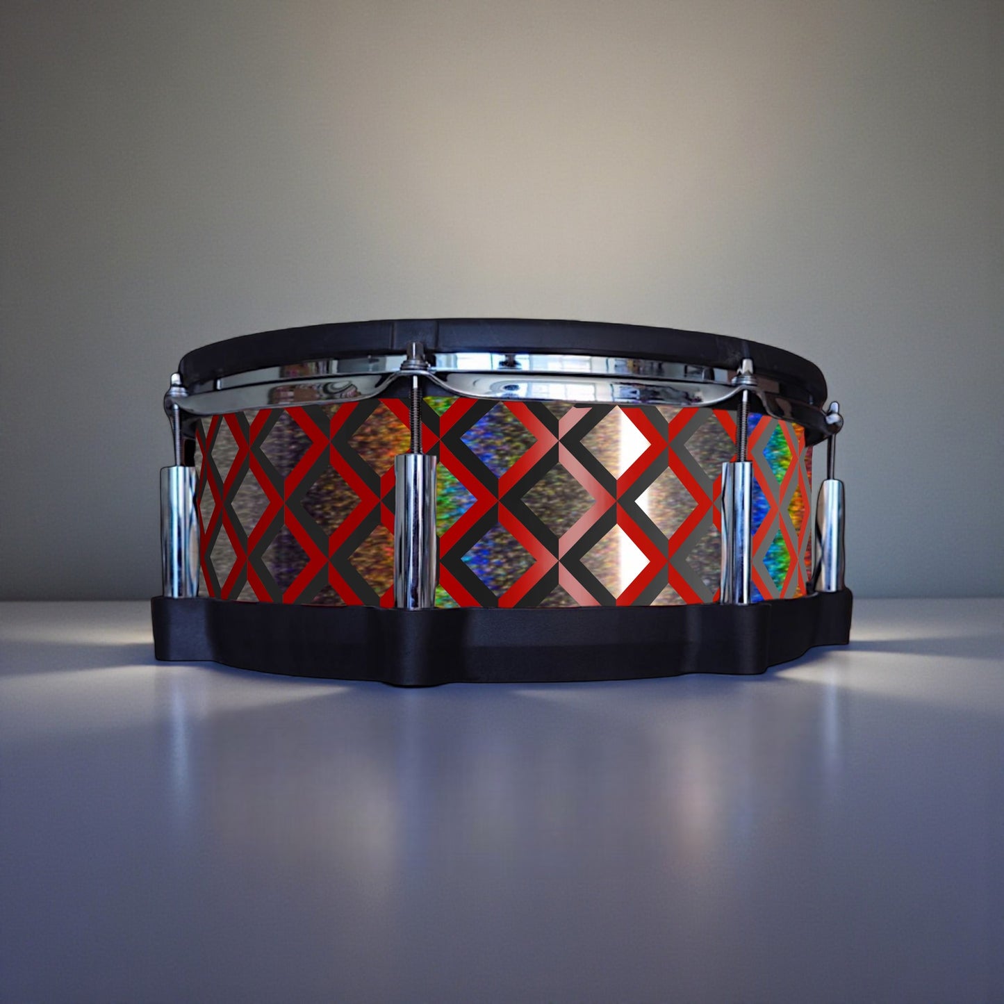 3D Tile Drum Wrap (Black Base)