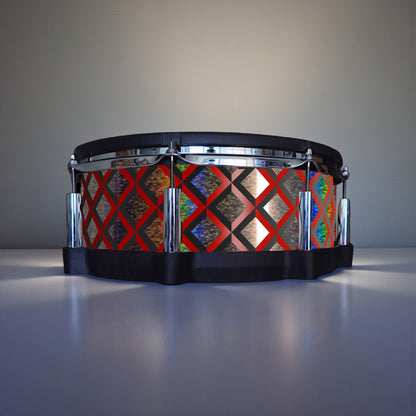 3D Tile Drum Wrap (Black Base)