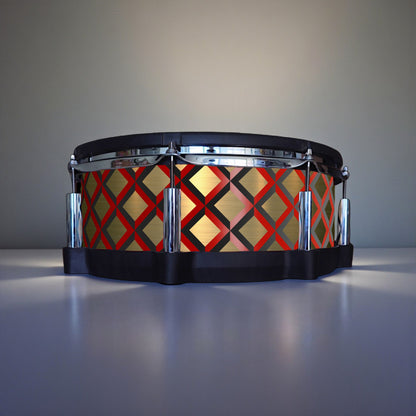 3D Tile Drum Wrap (Black Base)