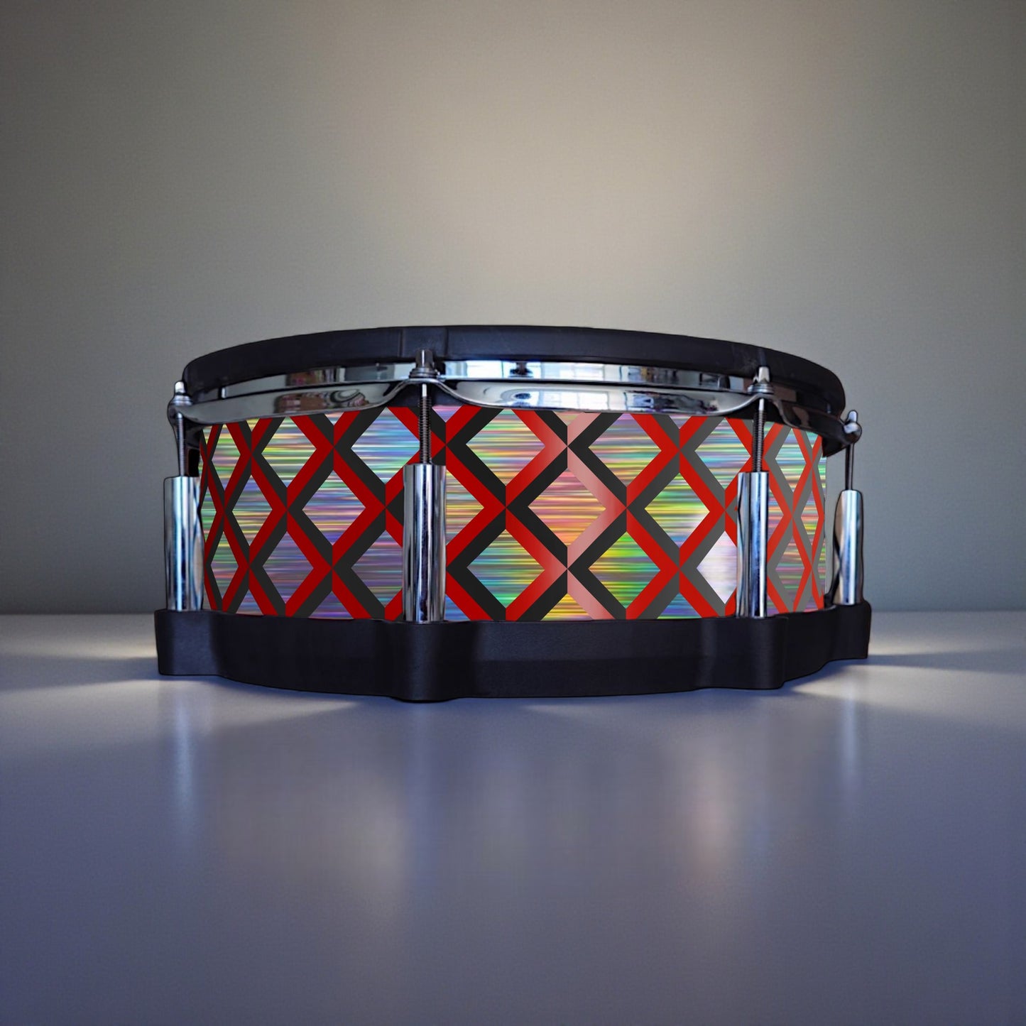3D Tile Drum Wrap (Black Base)