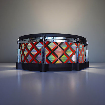 3D Tile Drum Wrap (Black Base)