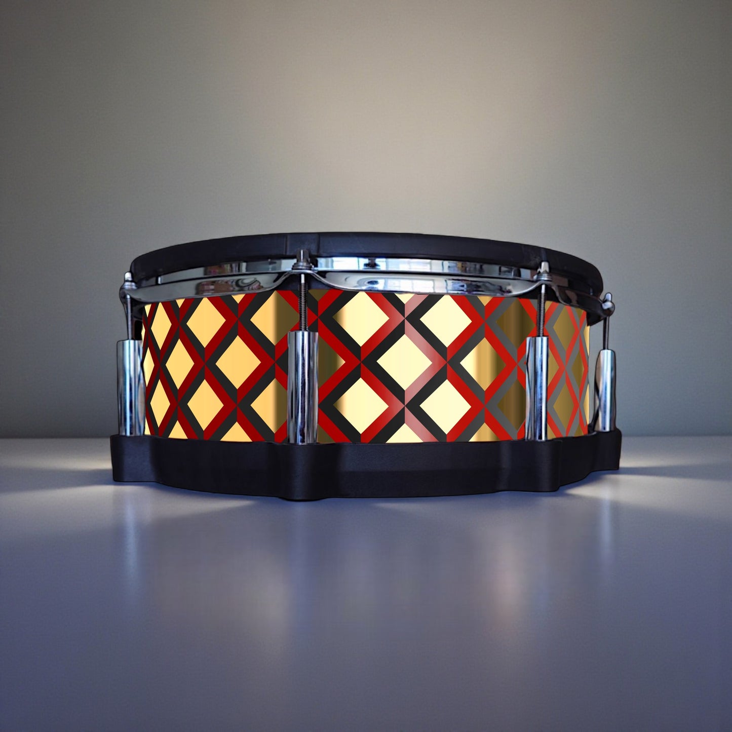 3D Tile Drum Wrap (Black Base)