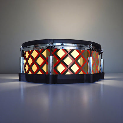 3D Tile Drum Wrap (Black Base)