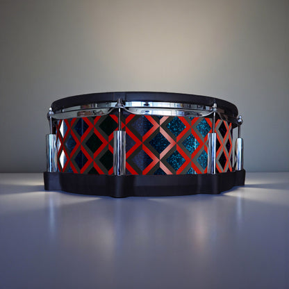 3D Tile Drum Wrap (Black Base)