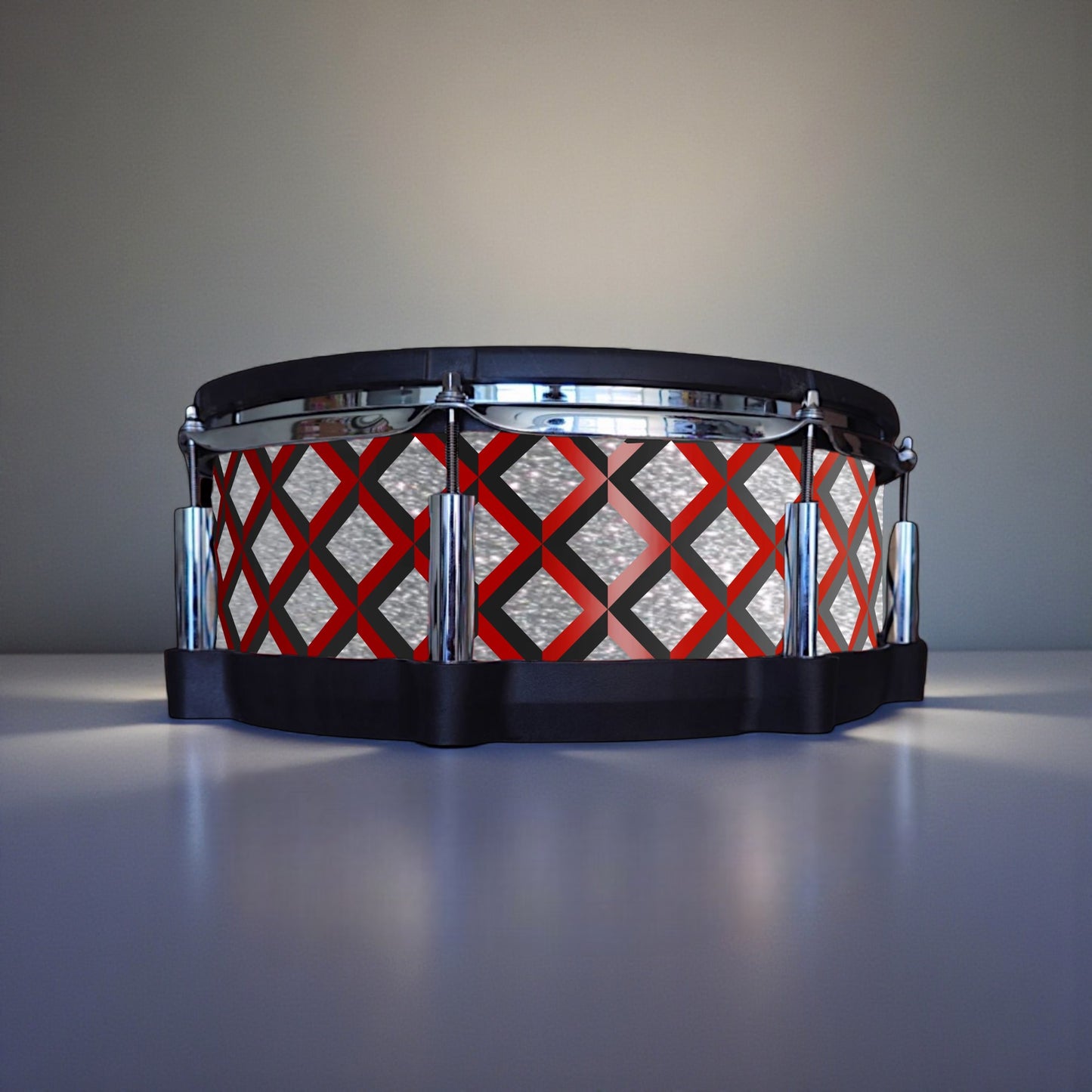 3D Tile Drum Wrap (Black Base)