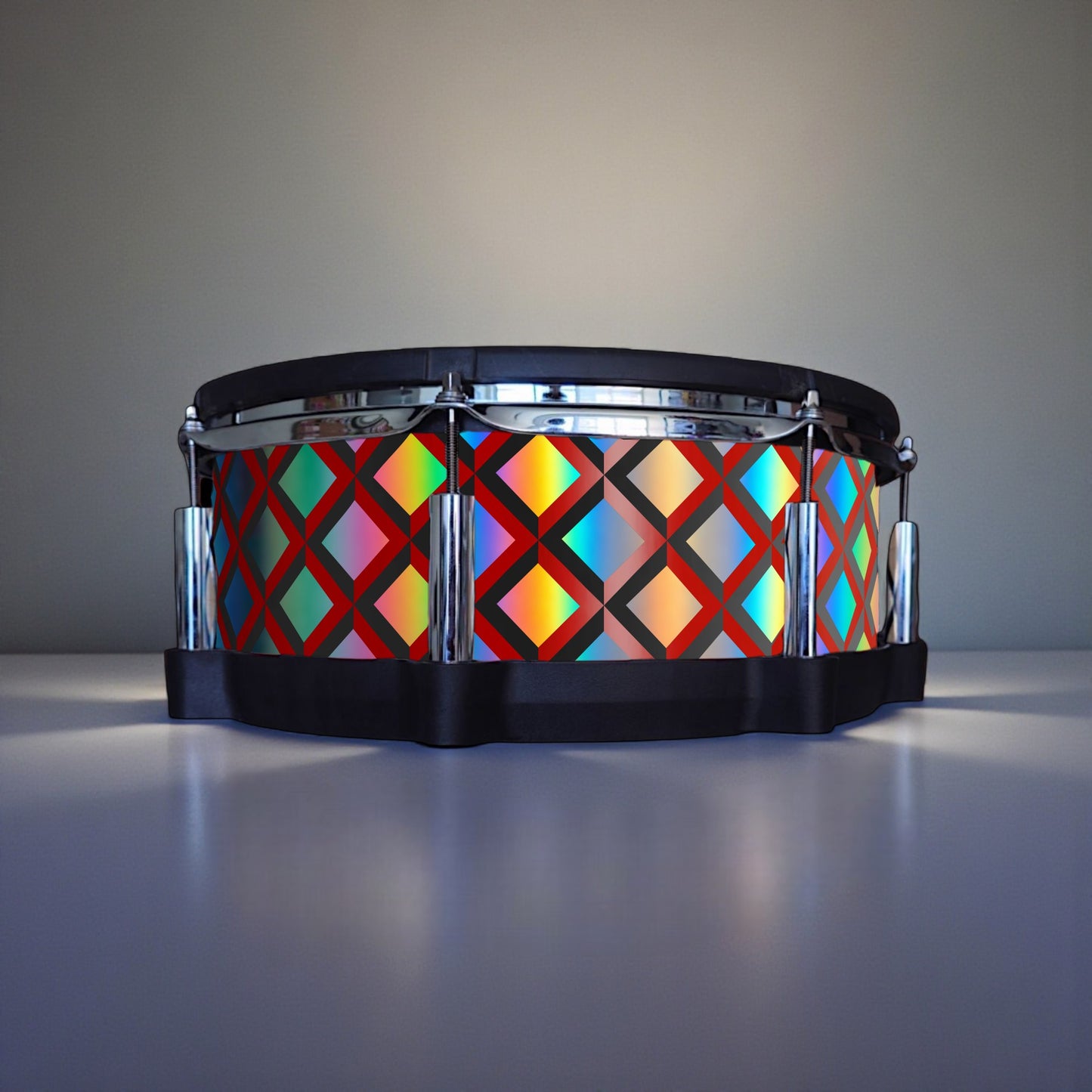 3D Tile Drum Wrap (Black Base)