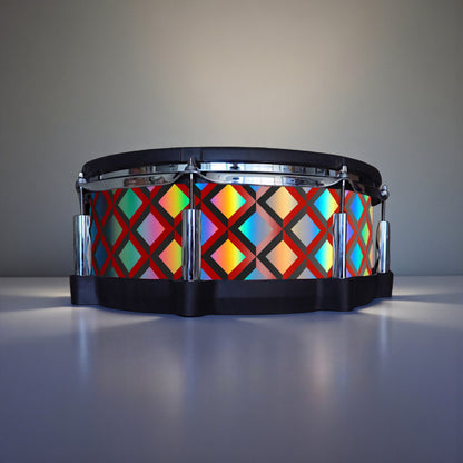 3D Tile Drum Wrap (Black Base)