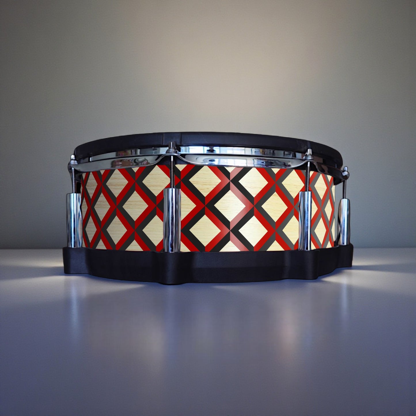 3D Tile Drum Wrap (Black Base)