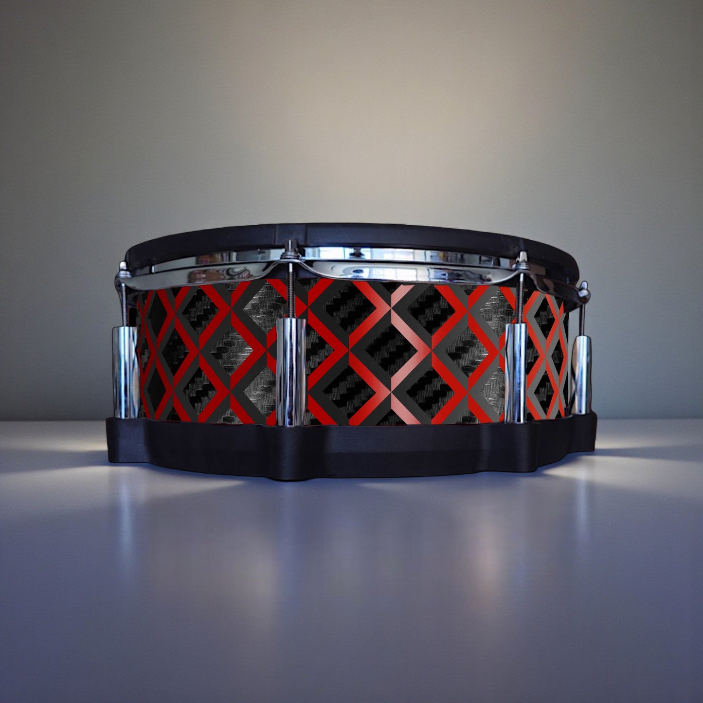 3D Tile Drum Wrap (Black Base)