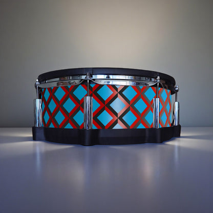 3D Tile Drum Wrap (Black Base)