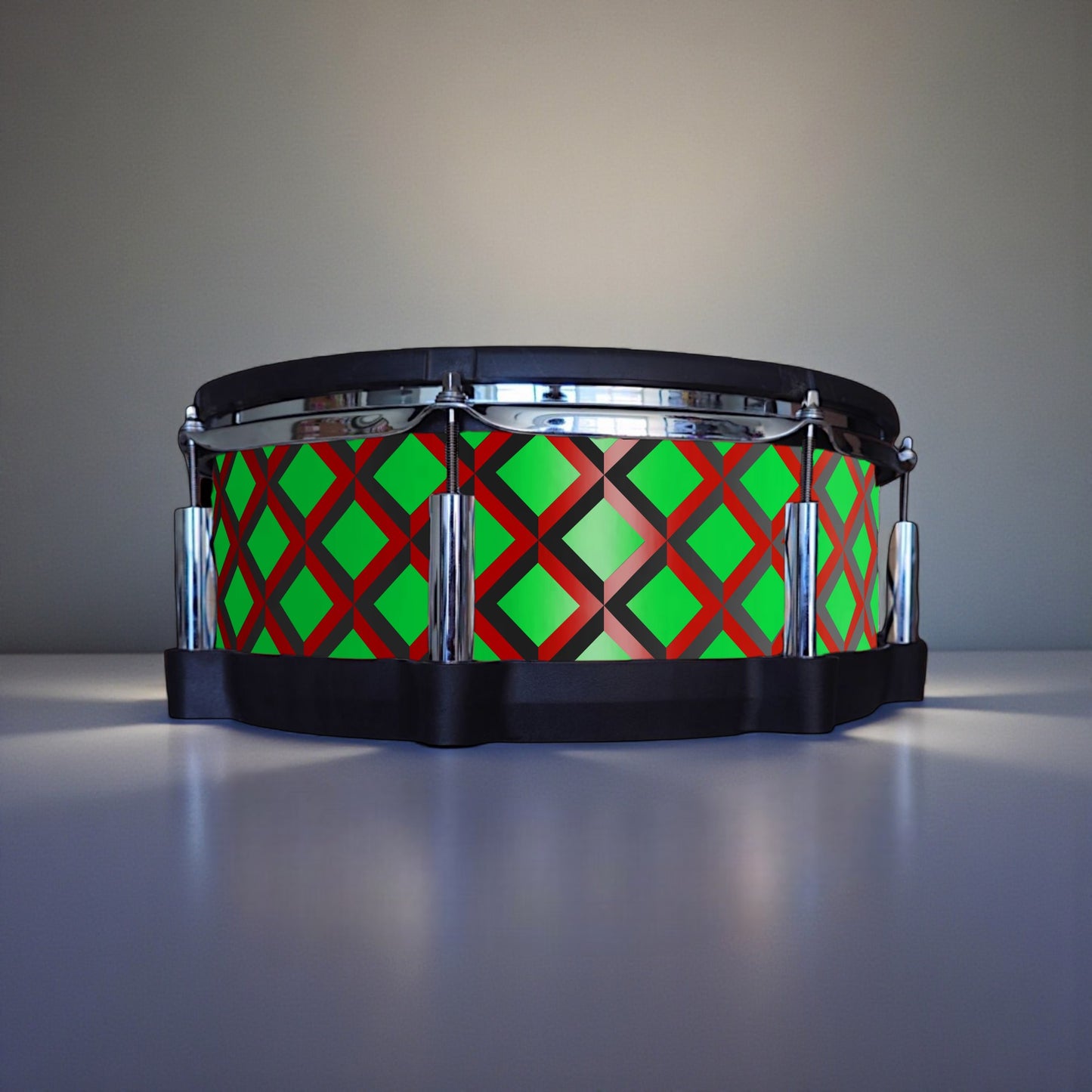 3D Tile Drum Wrap (Black Base)
