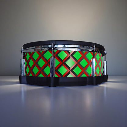 3D Tile Drum Wrap (Black Base)