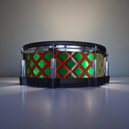 3D Tile Drum Wrap (Black Base)