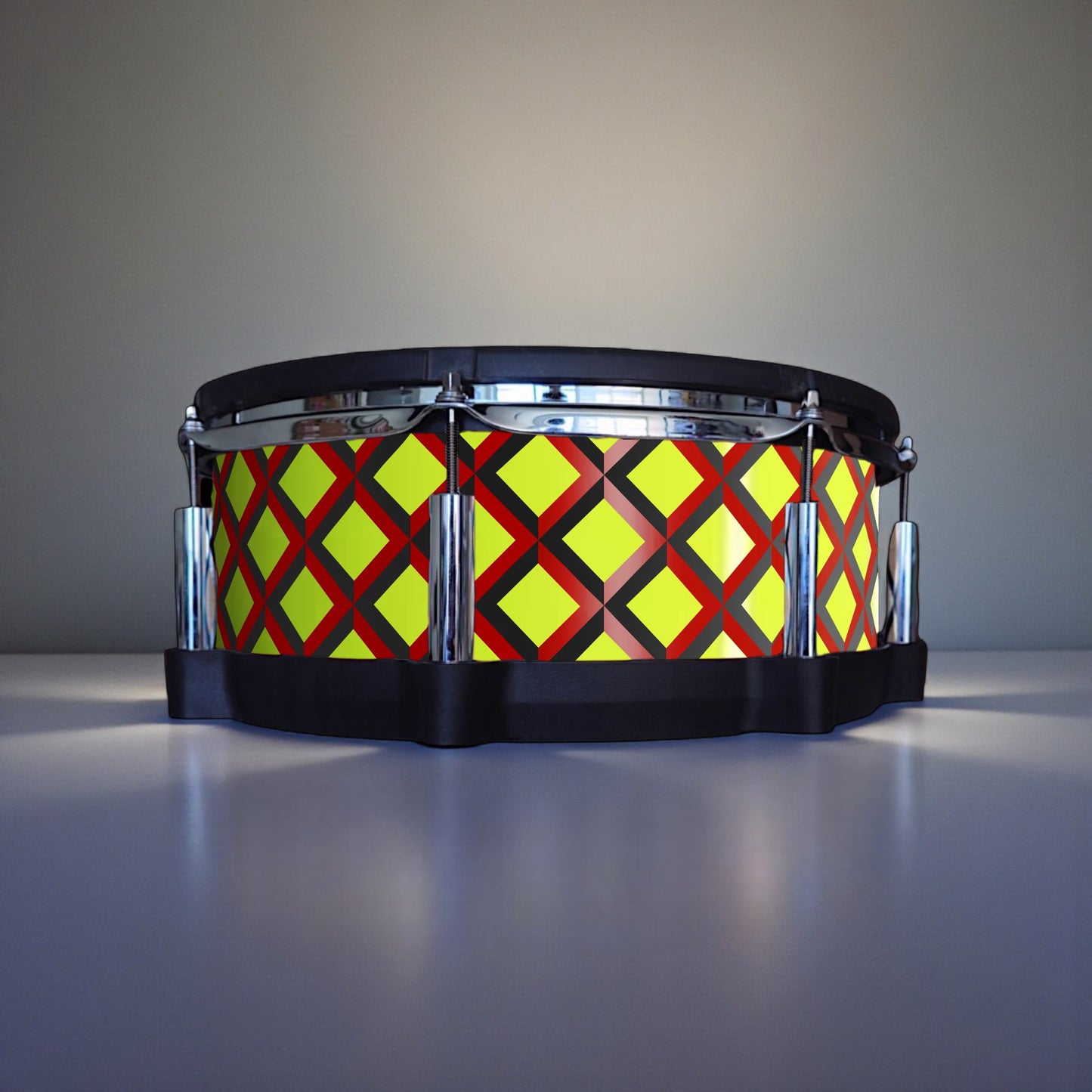 3D Tile Drum Wrap (Black Base)