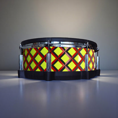 3D Tile Drum Wrap (Black Base)
