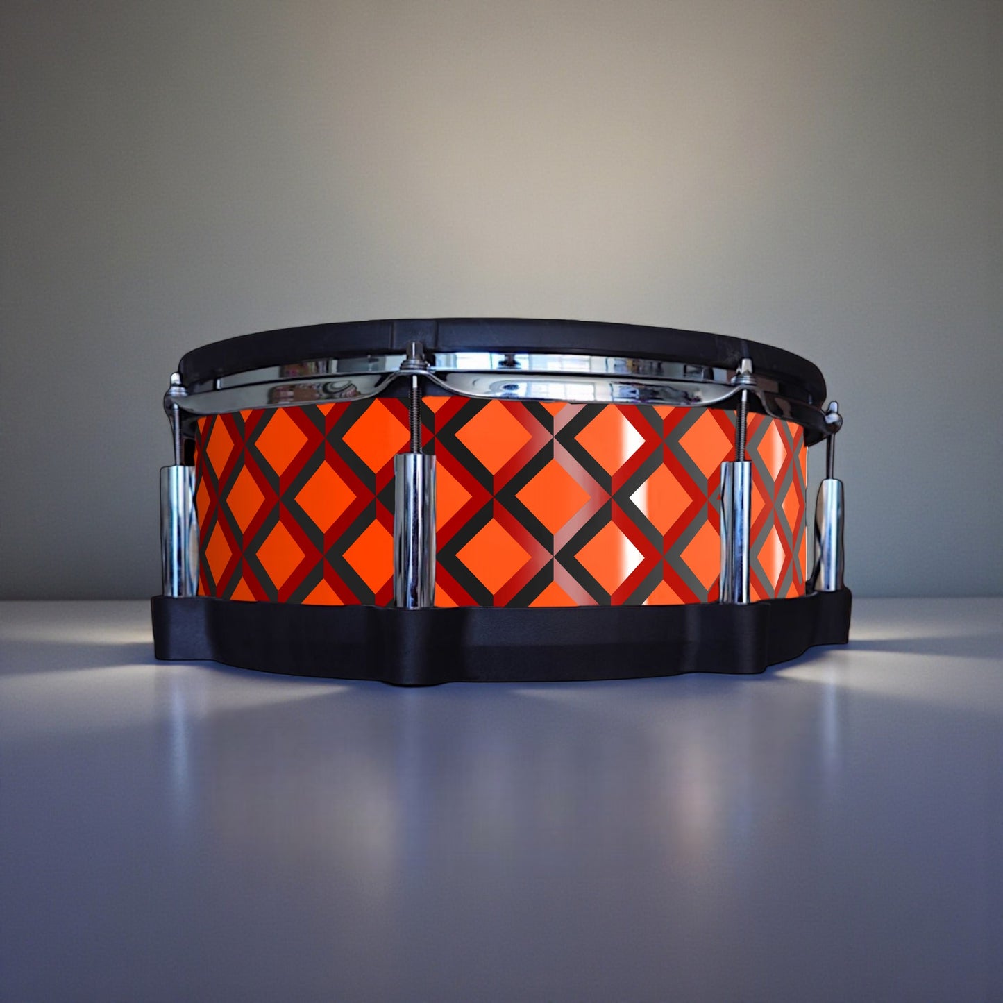 3D Tile Drum Wrap (Black Base)