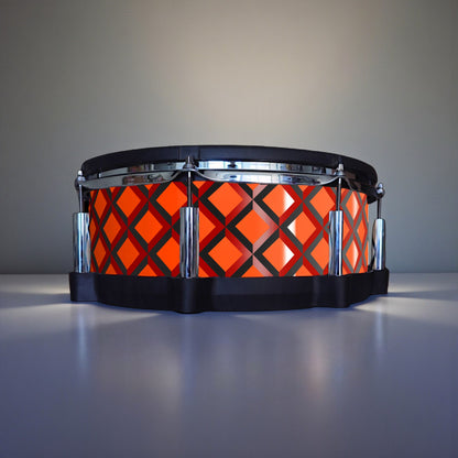 3D Tile Drum Wrap (Black Base)