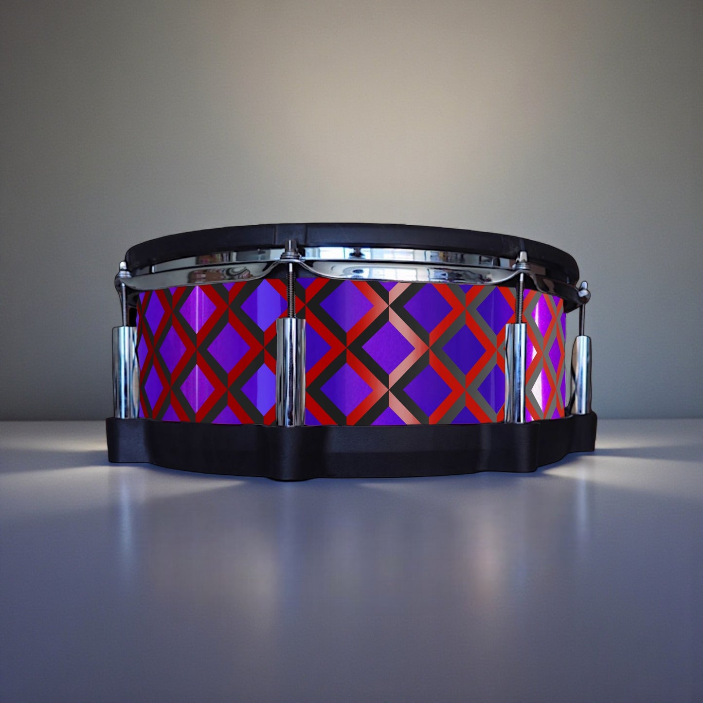 3D Tile Drum Wrap (Black Base)