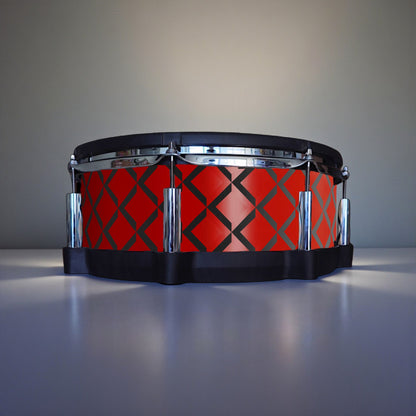 3D Tile Drum Wrap (Black Base)