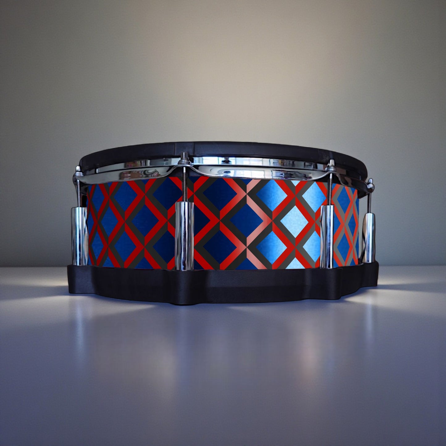 3D Tile Drum Wrap (Black Base)