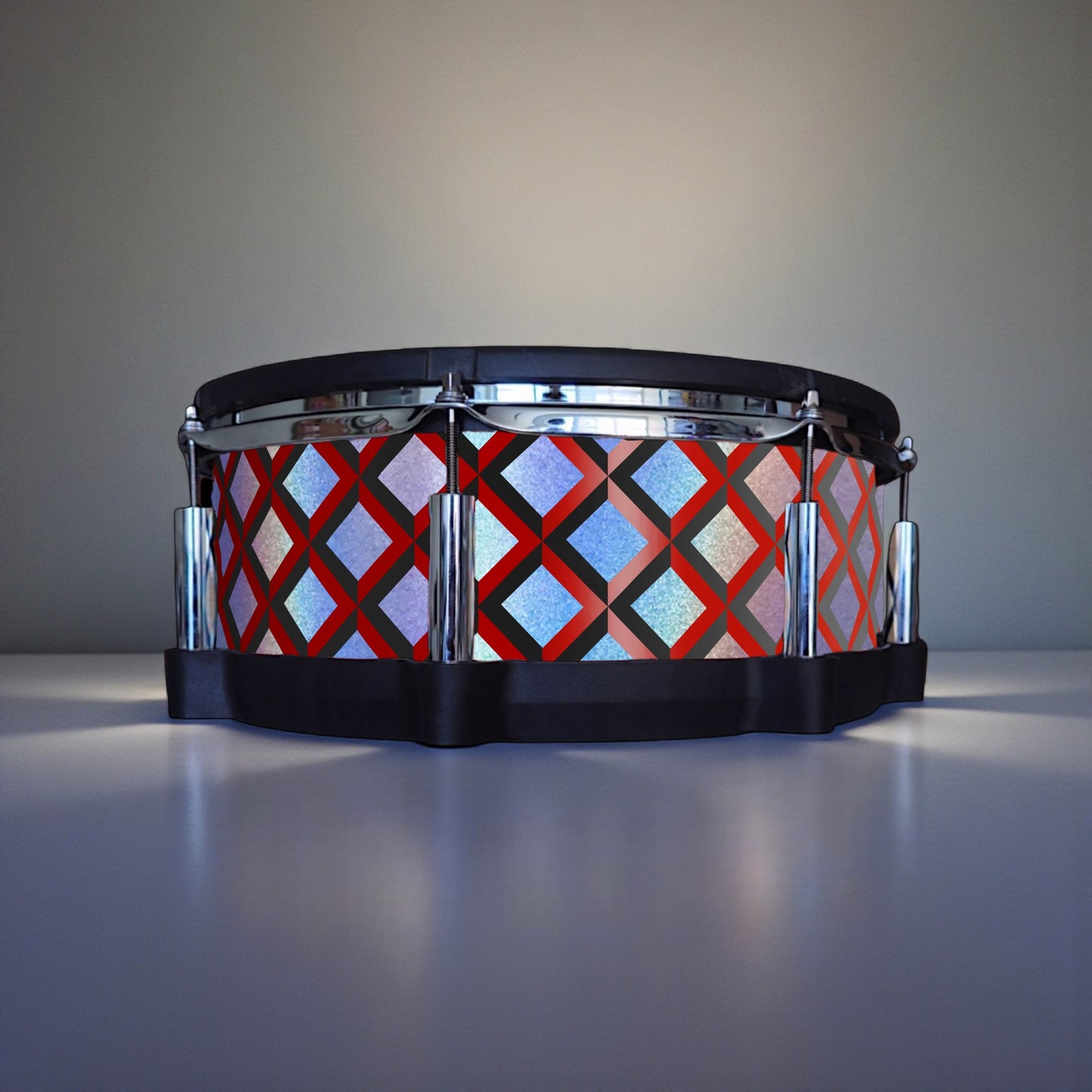 3D Tile Drum Wrap (Black Base)
