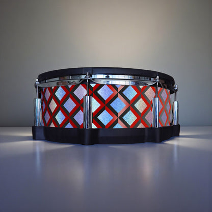 3D Tile Drum Wrap (Black Base)