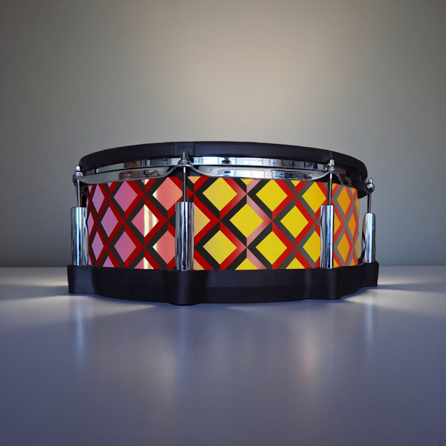 3D Tile Drum Wrap (Black Base)