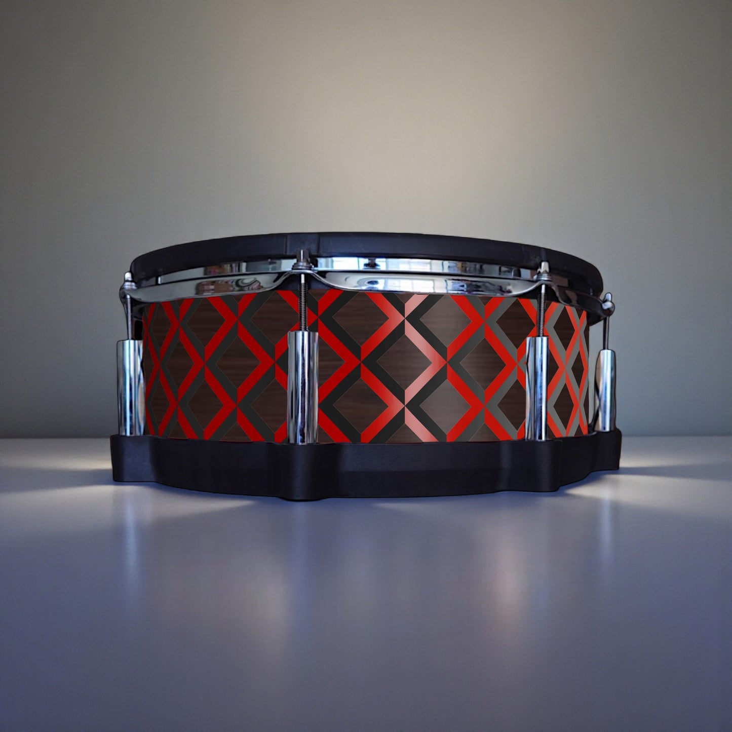 3D Tile Drum Wrap (Black Base)