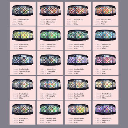 Easy-to-install vinyl snare drum wrap color catalogue featuring a wide range of color and pattern options, perfect for drummers looking to personalize their snare drum with unique designs.