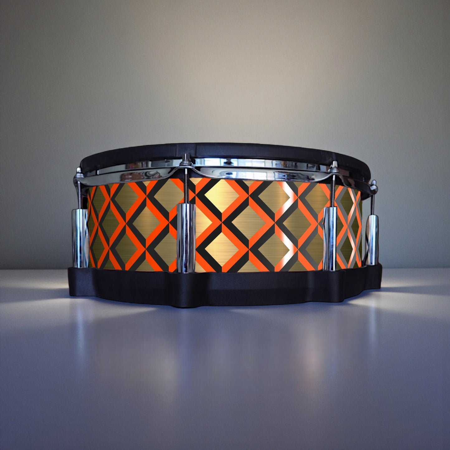 3D Tile Drum Wrap (Black Base)
