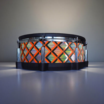 3D Tile Drum Wrap (Black Base)