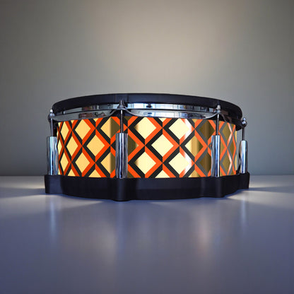 3D Tile Drum Wrap (Black Base)
