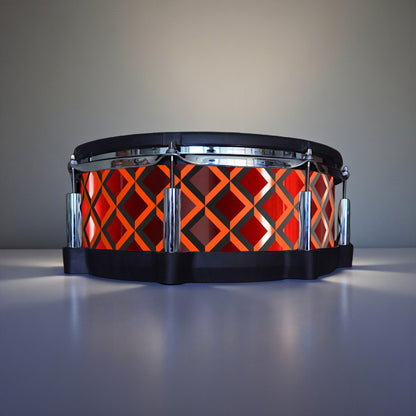 3D Tile Drum Wrap (Black Base)