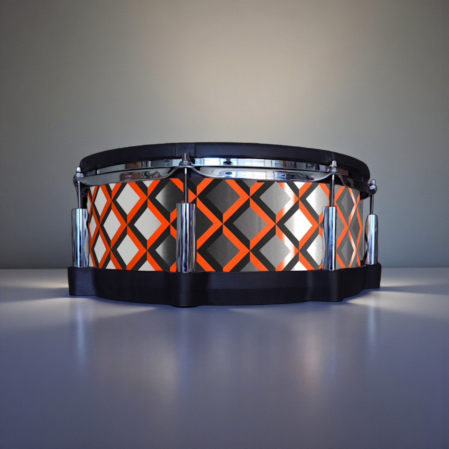 3D Tile Drum Wrap (Black Base)