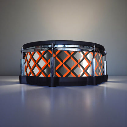 3D Tile Drum Wrap (Black Base)