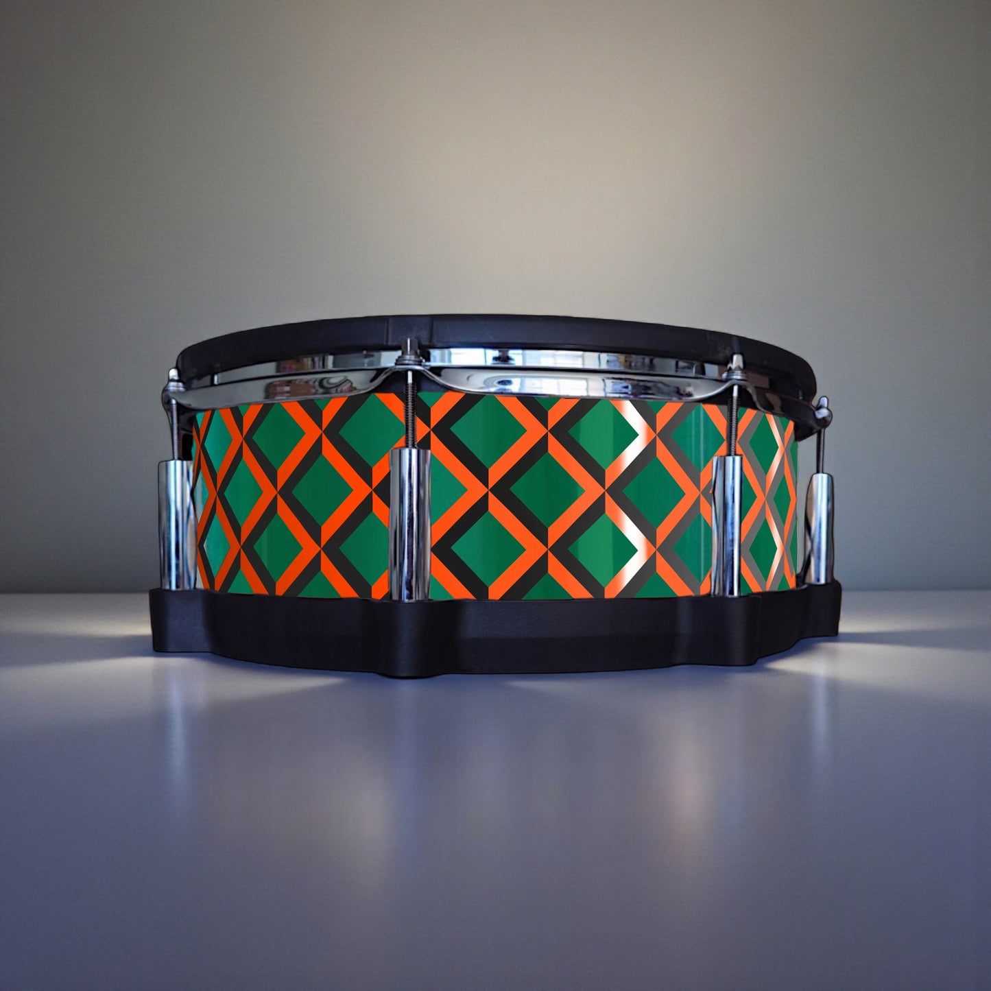 3D Tile Drum Wrap (Black Base)