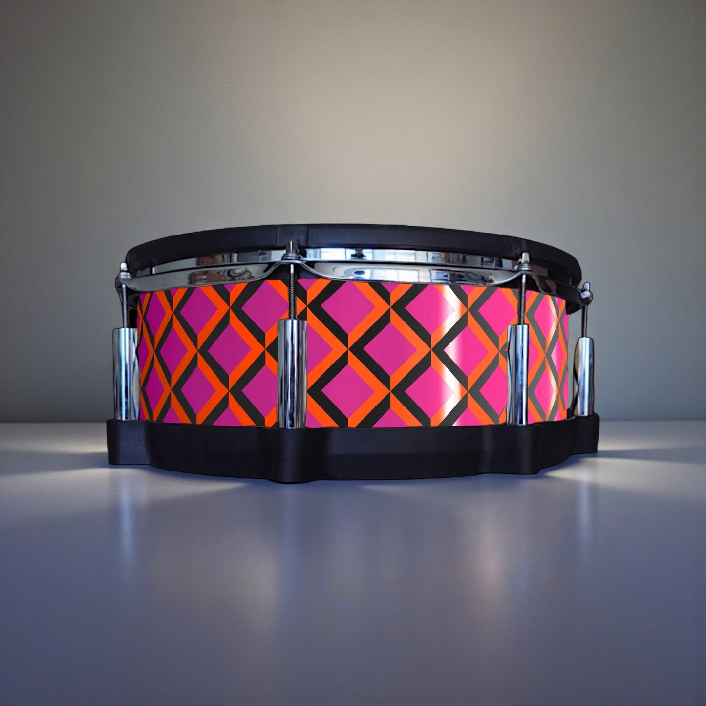 3D Tile Drum Wrap (Black Base)