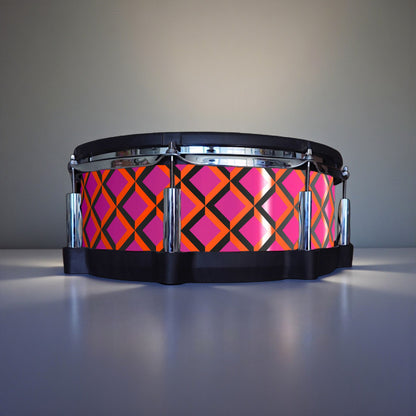 3D Tile Drum Wrap (Black Base)