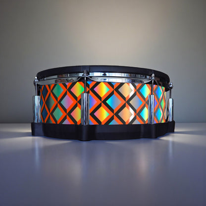 3D Tile Drum Wrap (Black Base)