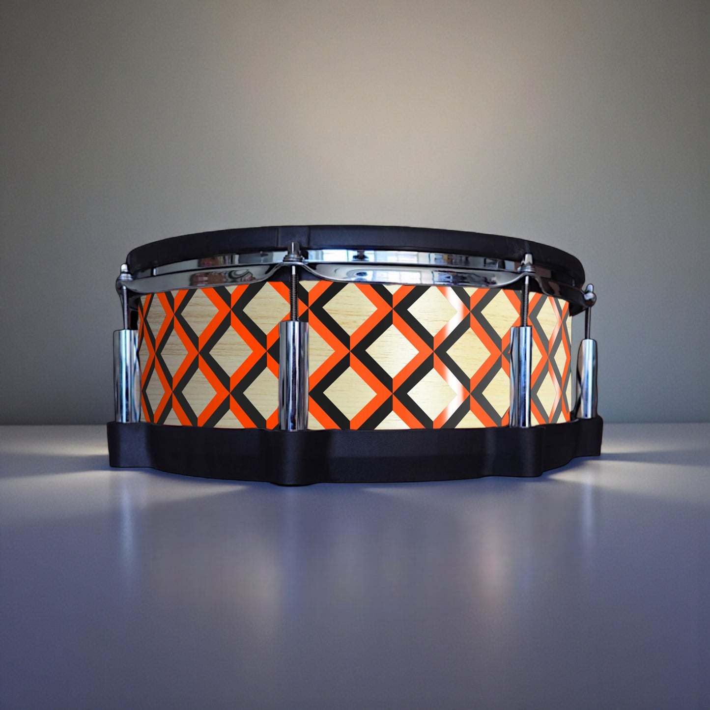 3D Tile Drum Wrap (Black Base)