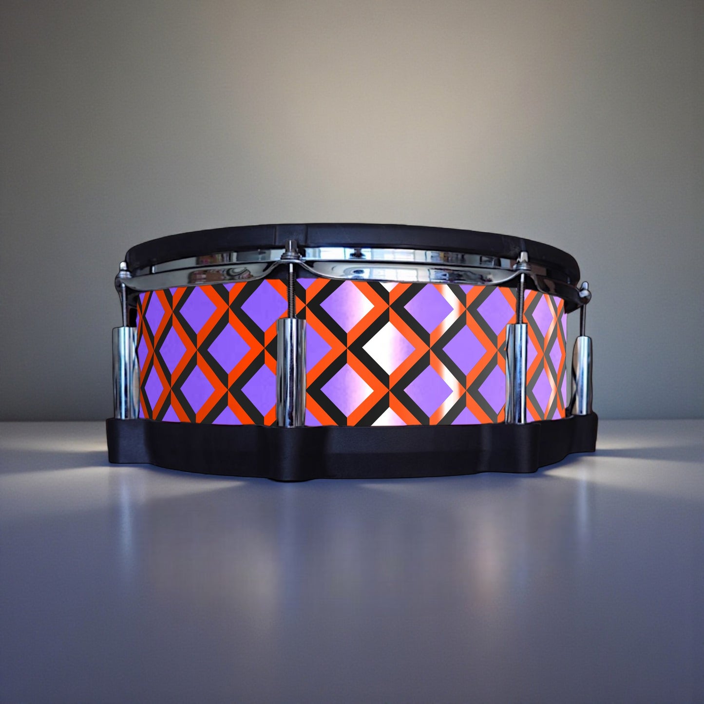 3D Tile Drum Wrap (Black Base)