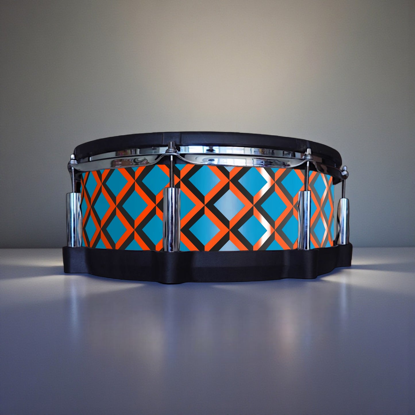 3D Tile Drum Wrap (Black Base)